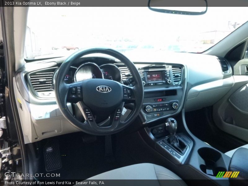 Ebony Black / Beige 2013 Kia Optima LX