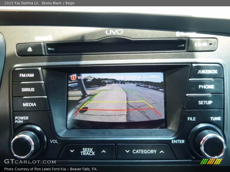 Ebony Black / Beige 2013 Kia Optima LX