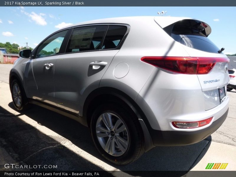 Sparkling Silver / Black 2017 Kia Sportage LX