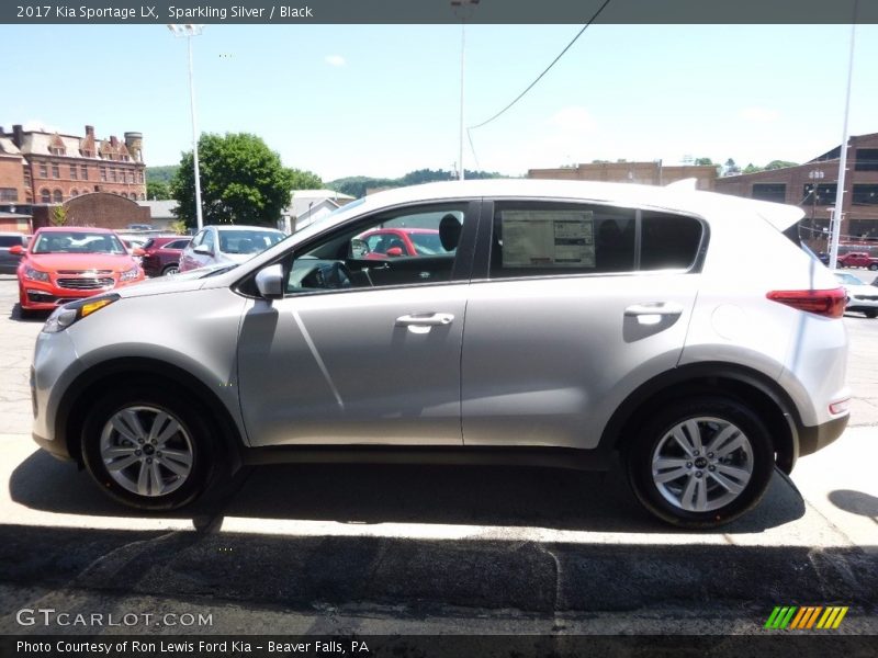 Sparkling Silver / Black 2017 Kia Sportage LX