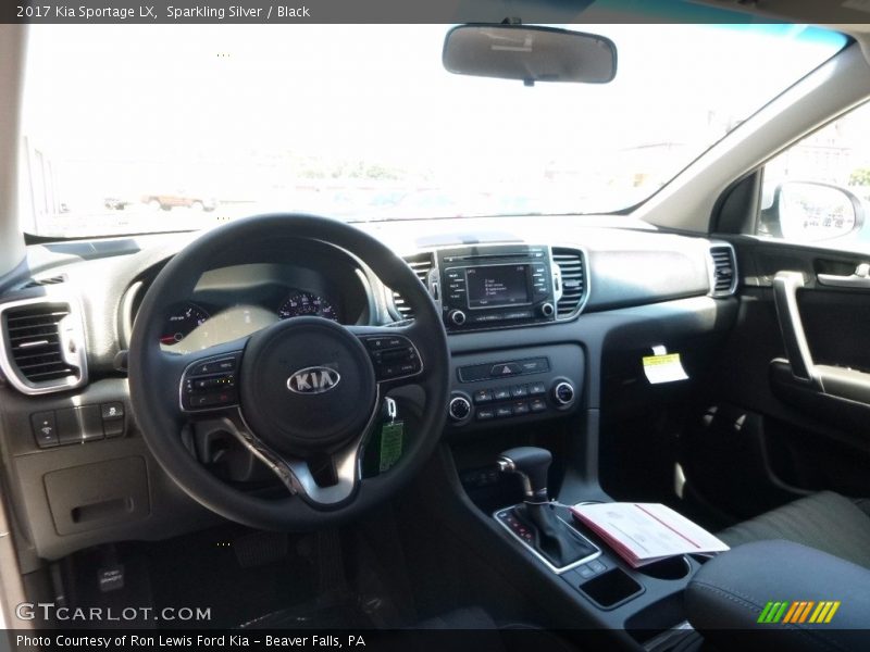 Sparkling Silver / Black 2017 Kia Sportage LX