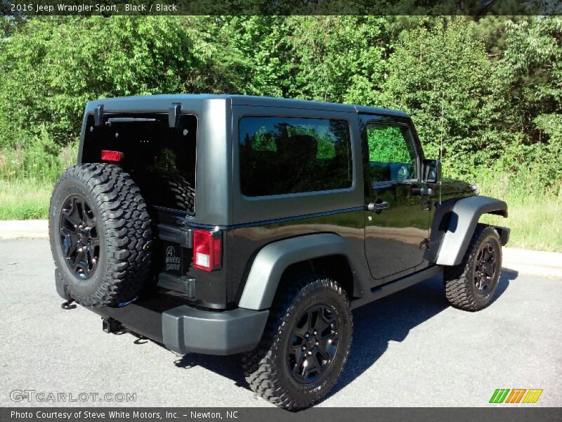 Black / Black 2016 Jeep Wrangler Sport