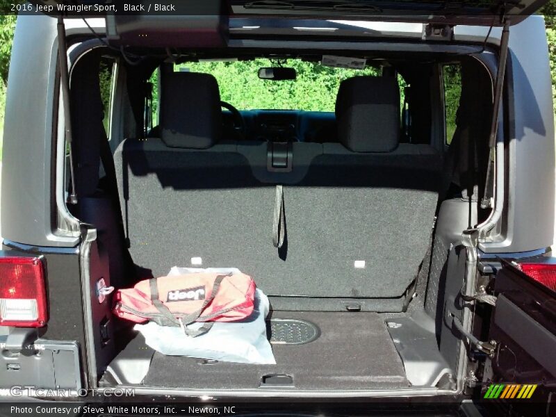 Black / Black 2016 Jeep Wrangler Sport