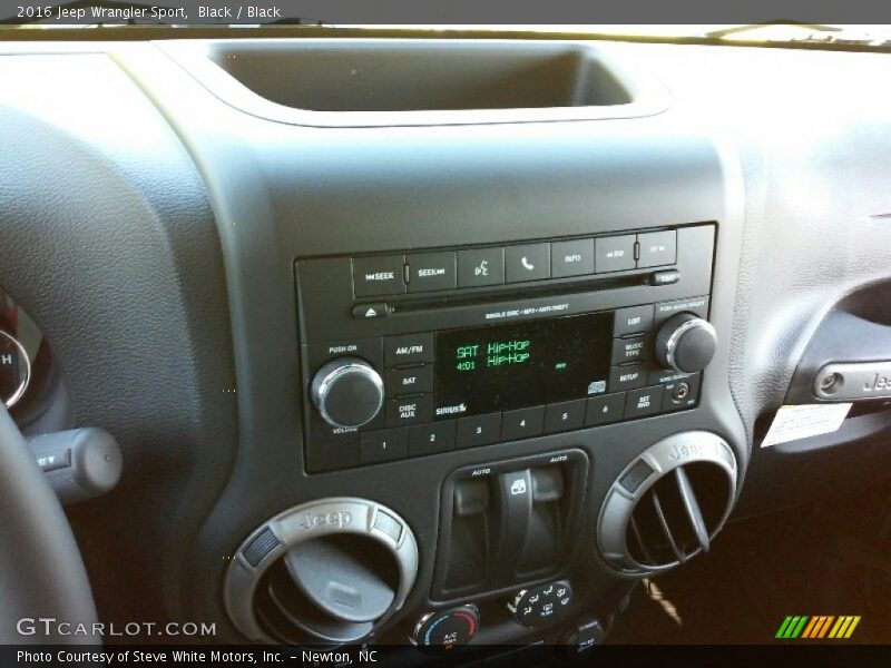Black / Black 2016 Jeep Wrangler Sport