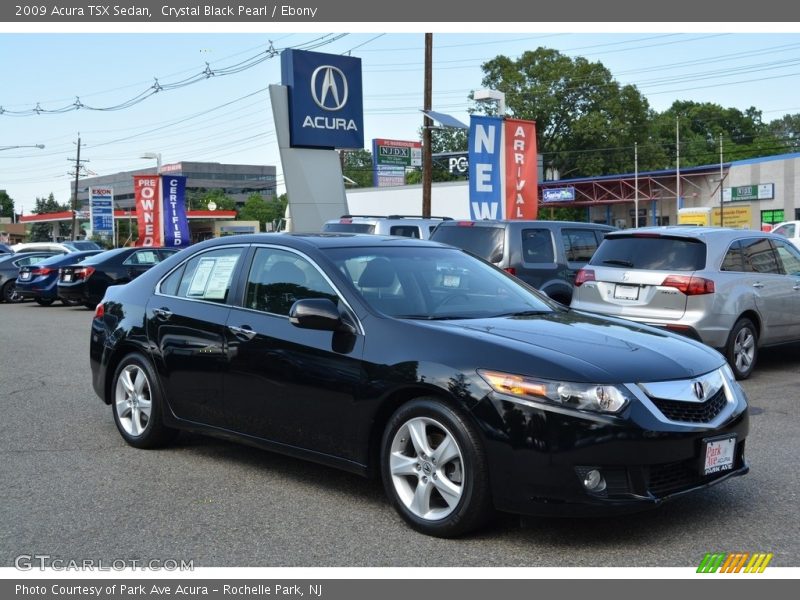 Crystal Black Pearl / Ebony 2009 Acura TSX Sedan