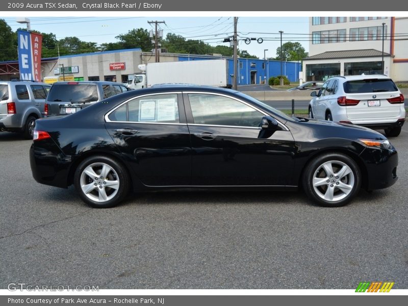 Crystal Black Pearl / Ebony 2009 Acura TSX Sedan