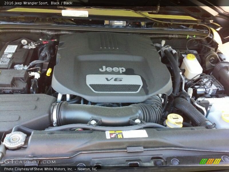 Black / Black 2016 Jeep Wrangler Sport