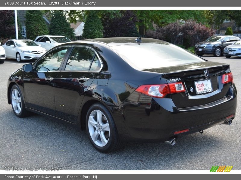 Crystal Black Pearl / Ebony 2009 Acura TSX Sedan