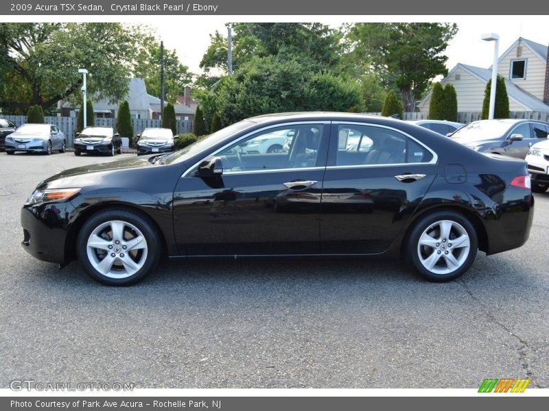 Crystal Black Pearl / Ebony 2009 Acura TSX Sedan
