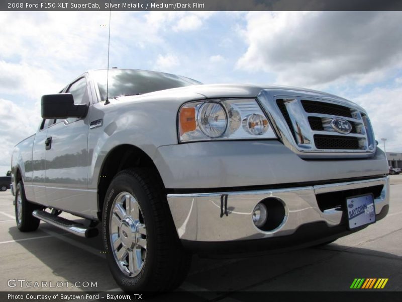 Silver Metallic / Medium/Dark Flint 2008 Ford F150 XLT SuperCab