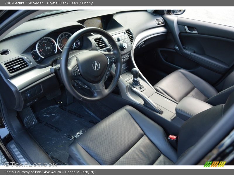 Crystal Black Pearl / Ebony 2009 Acura TSX Sedan