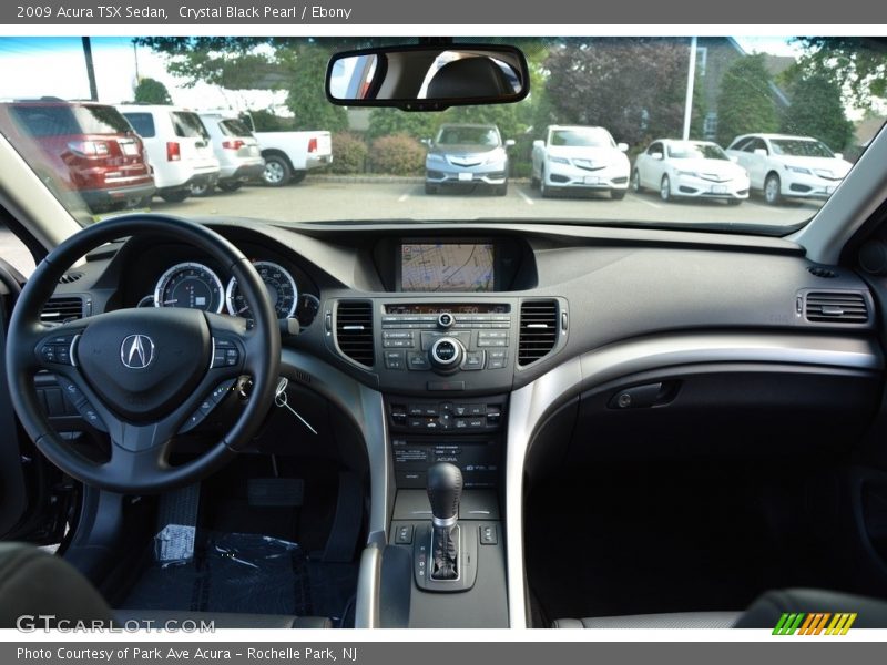 Crystal Black Pearl / Ebony 2009 Acura TSX Sedan