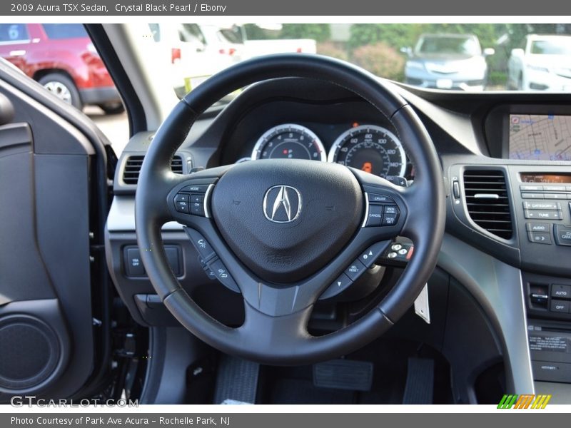 Crystal Black Pearl / Ebony 2009 Acura TSX Sedan