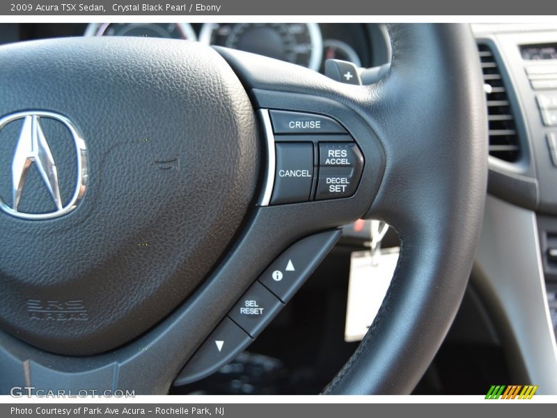 Crystal Black Pearl / Ebony 2009 Acura TSX Sedan