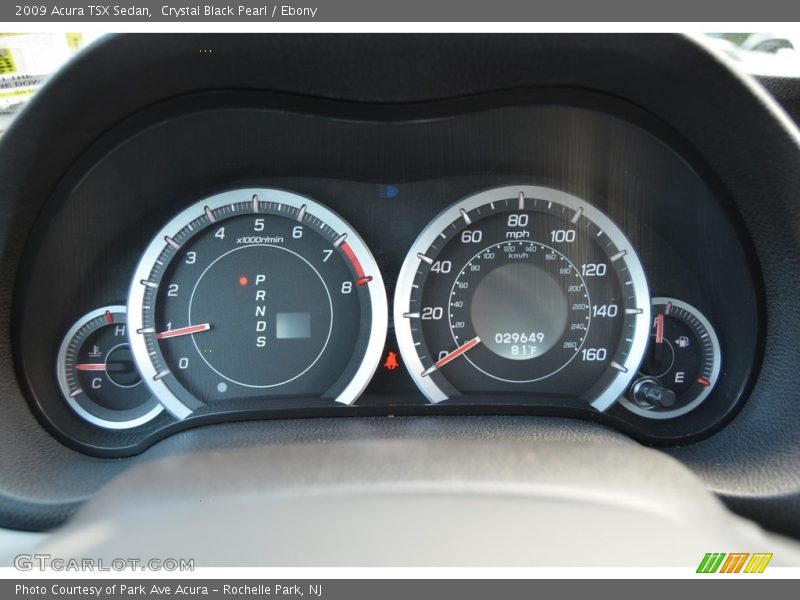 Crystal Black Pearl / Ebony 2009 Acura TSX Sedan