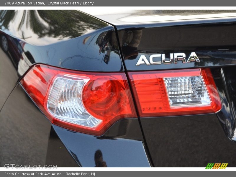 Crystal Black Pearl / Ebony 2009 Acura TSX Sedan