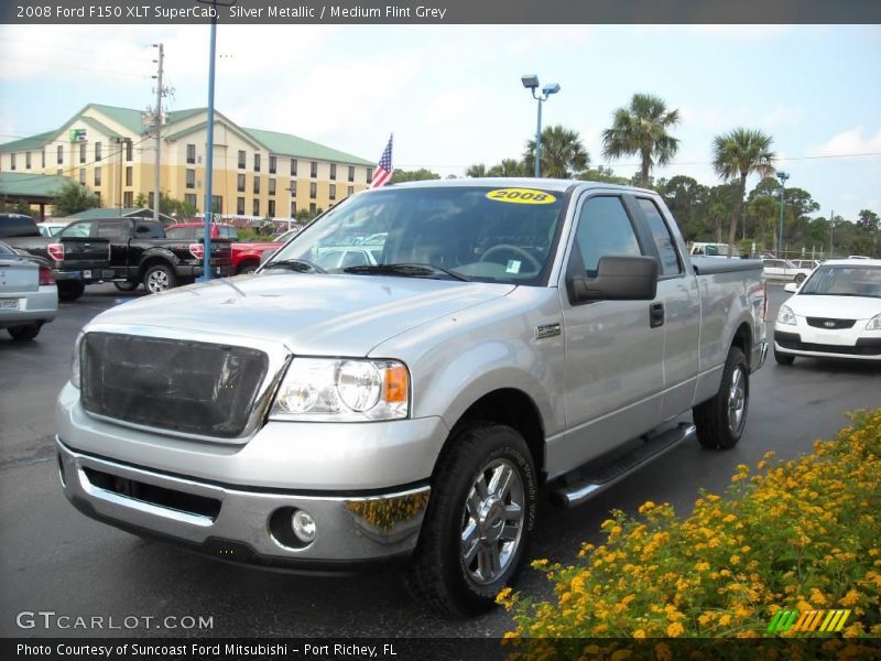 Silver Metallic / Medium Flint Grey 2008 Ford F150 XLT SuperCab