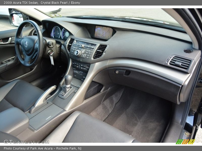 Crystal Black Pearl / Ebony 2009 Acura TSX Sedan