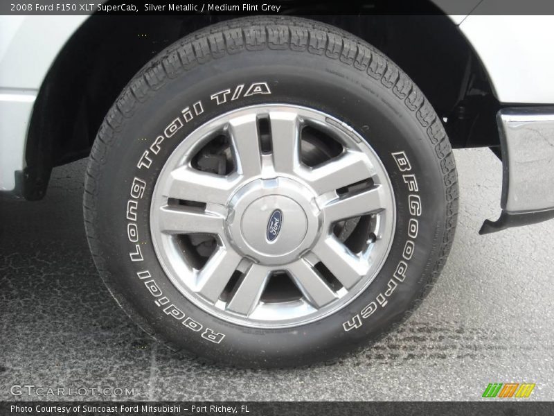 Silver Metallic / Medium Flint Grey 2008 Ford F150 XLT SuperCab