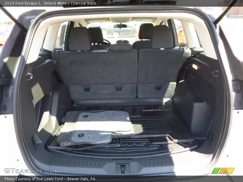 Oxford White / Charcoal Black 2014 Ford Escape S