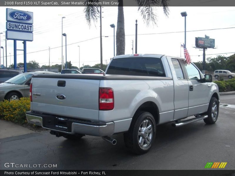 Silver Metallic / Medium Flint Grey 2008 Ford F150 XLT SuperCab
