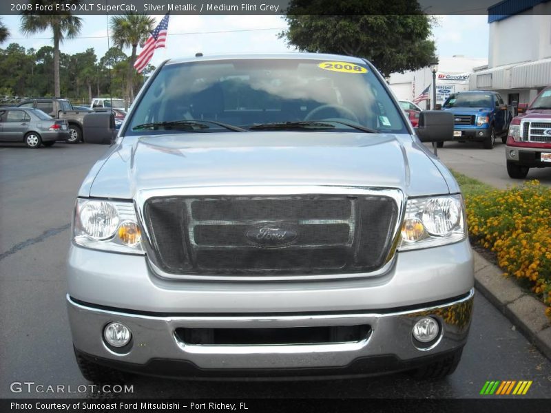 Silver Metallic / Medium Flint Grey 2008 Ford F150 XLT SuperCab