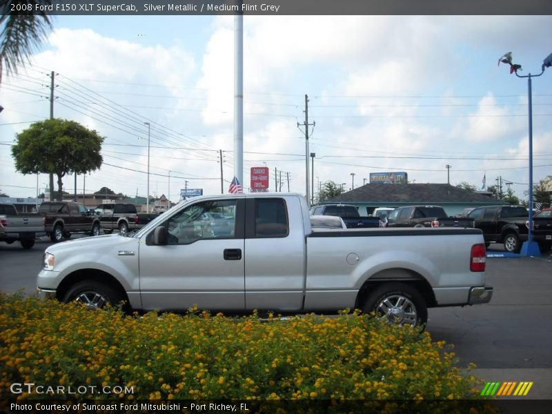 Silver Metallic / Medium Flint Grey 2008 Ford F150 XLT SuperCab
