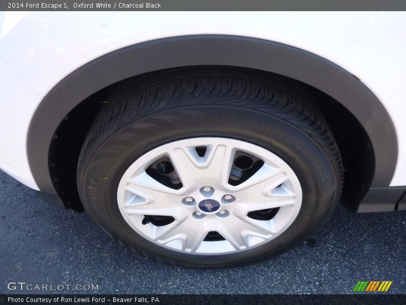 Oxford White / Charcoal Black 2014 Ford Escape S
