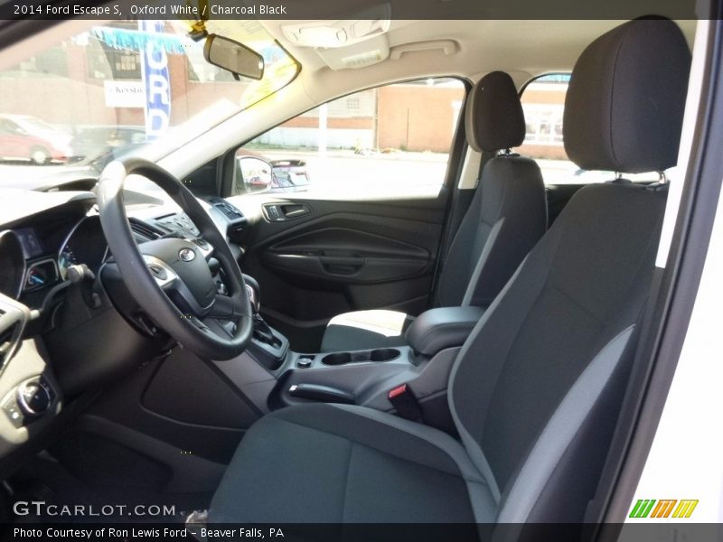 Oxford White / Charcoal Black 2014 Ford Escape S