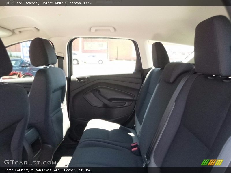 Oxford White / Charcoal Black 2014 Ford Escape S