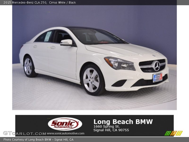 Cirrus White / Black 2015 Mercedes-Benz CLA 250