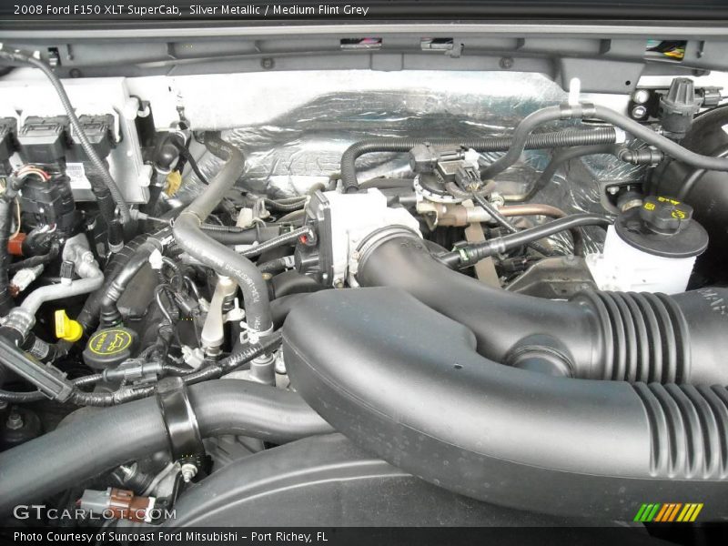 Silver Metallic / Medium Flint Grey 2008 Ford F150 XLT SuperCab