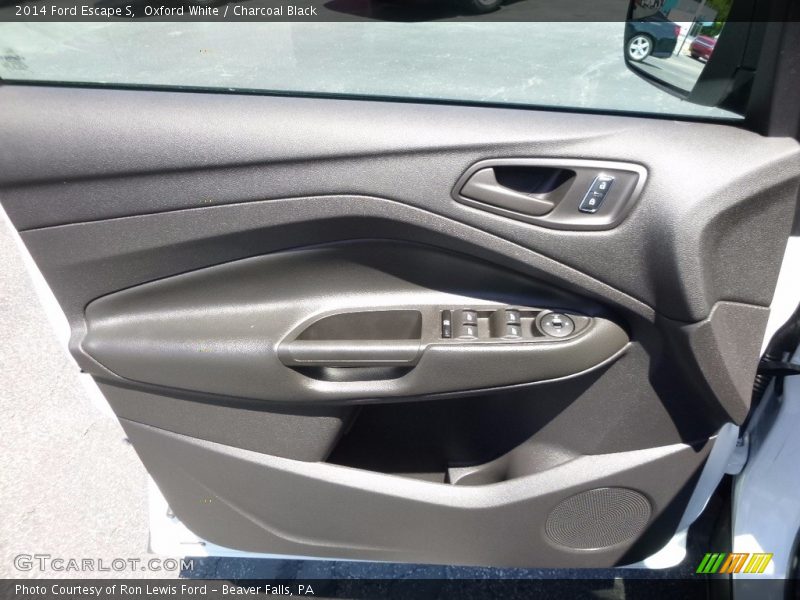 Oxford White / Charcoal Black 2014 Ford Escape S