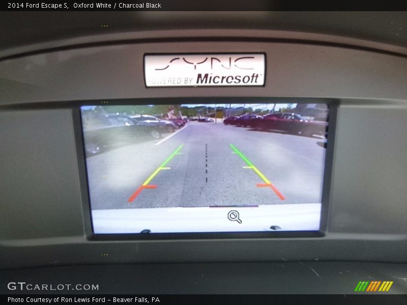 Oxford White / Charcoal Black 2014 Ford Escape S