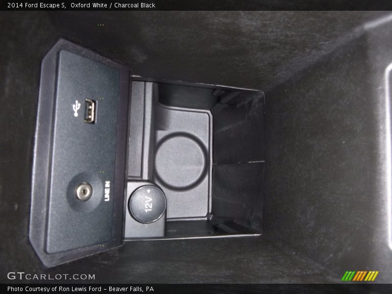Oxford White / Charcoal Black 2014 Ford Escape S