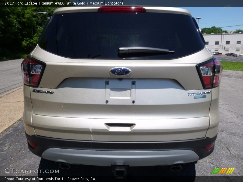 White Gold / Medium Light Stone 2017 Ford Escape Titanium 4WD