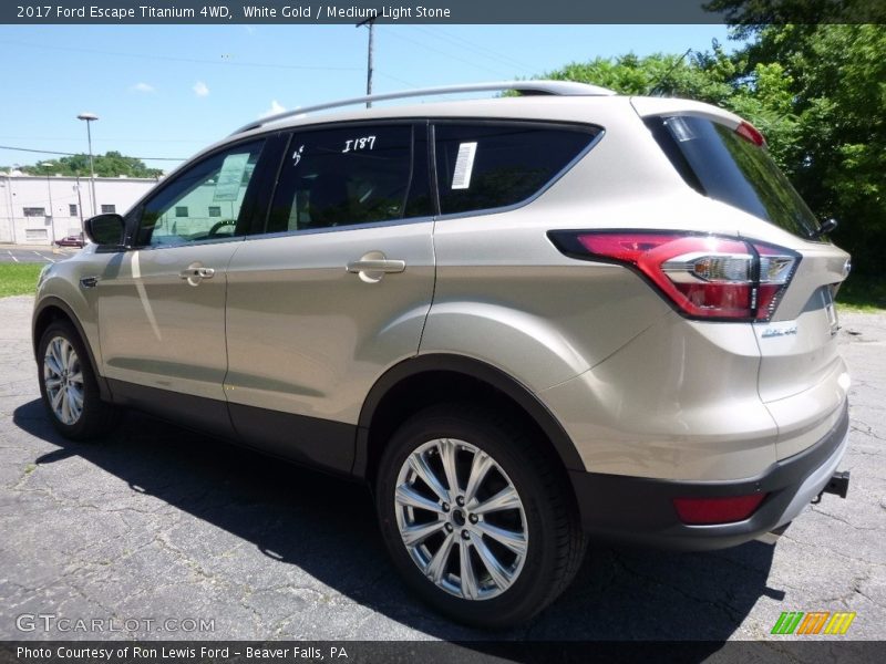White Gold / Medium Light Stone 2017 Ford Escape Titanium 4WD