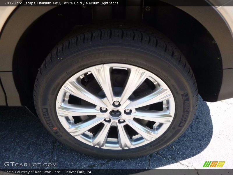 White Gold / Medium Light Stone 2017 Ford Escape Titanium 4WD