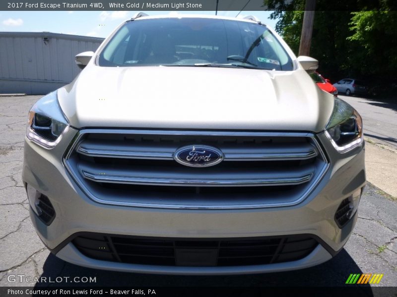 White Gold / Medium Light Stone 2017 Ford Escape Titanium 4WD
