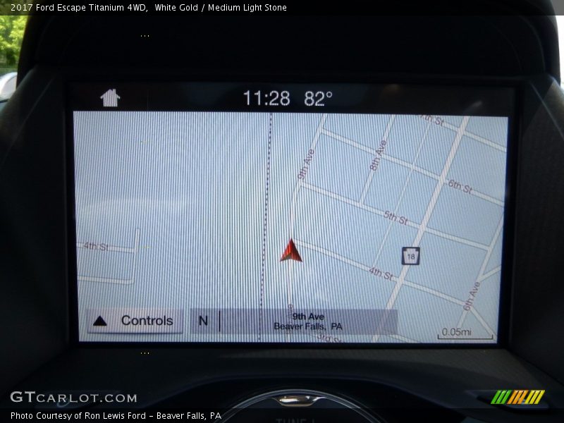 White Gold / Medium Light Stone 2017 Ford Escape Titanium 4WD