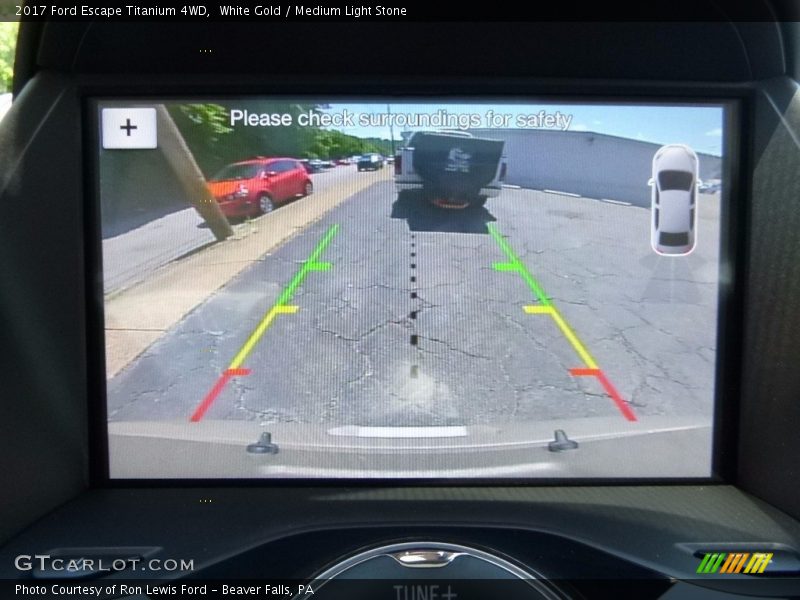 White Gold / Medium Light Stone 2017 Ford Escape Titanium 4WD