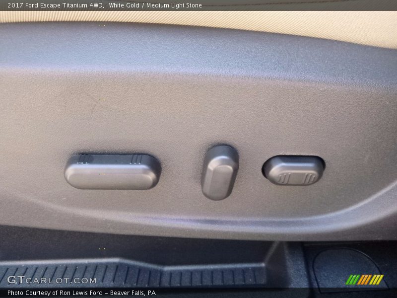 White Gold / Medium Light Stone 2017 Ford Escape Titanium 4WD