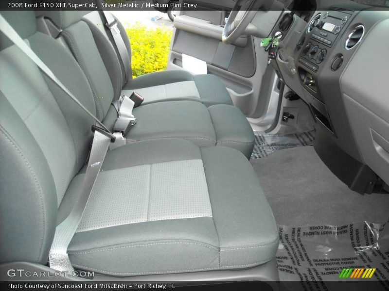 Silver Metallic / Medium Flint Grey 2008 Ford F150 XLT SuperCab