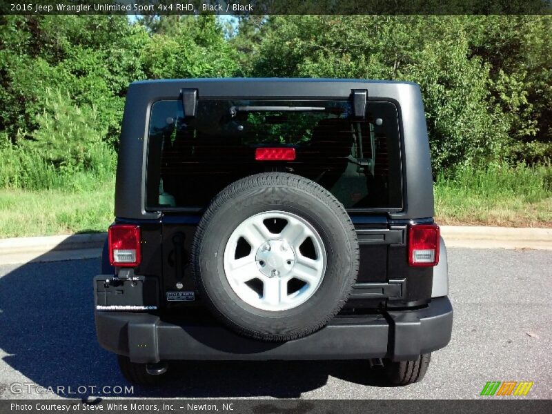 Black / Black 2016 Jeep Wrangler Unlimited Sport 4x4 RHD