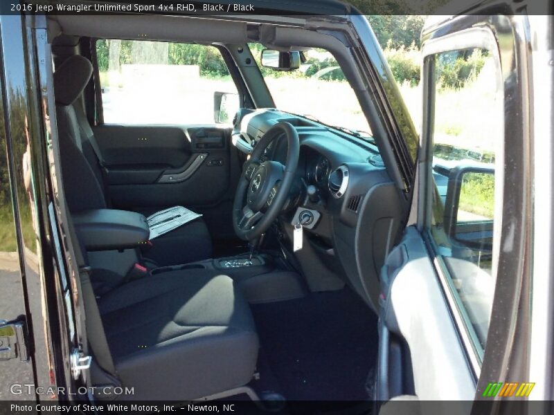 Black / Black 2016 Jeep Wrangler Unlimited Sport 4x4 RHD