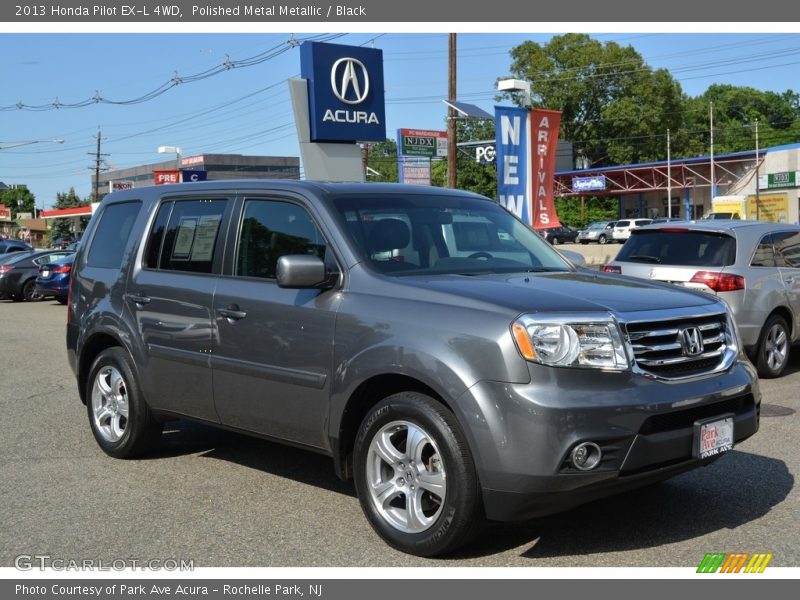 Polished Metal Metallic / Black 2013 Honda Pilot EX-L 4WD