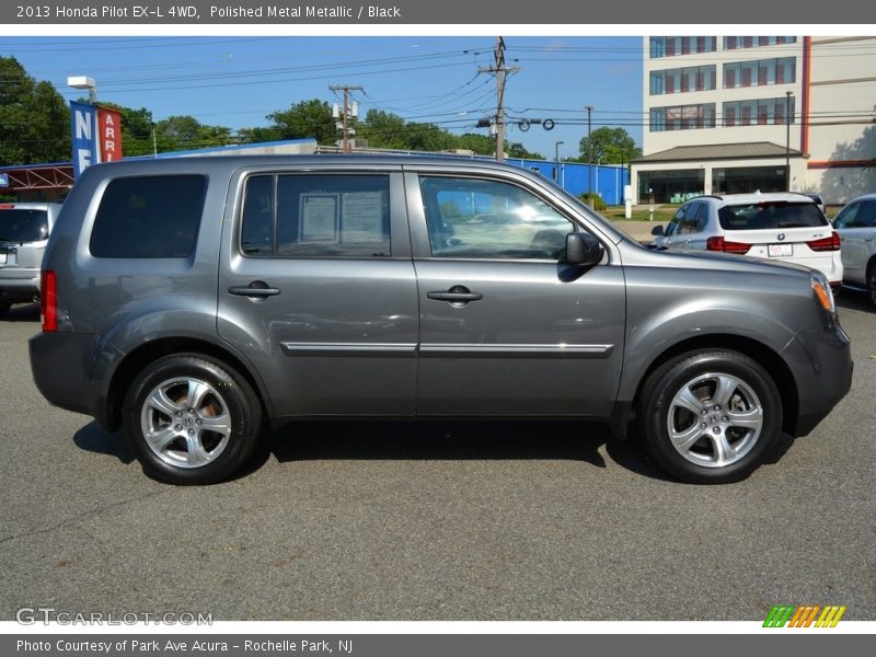 Polished Metal Metallic / Black 2013 Honda Pilot EX-L 4WD