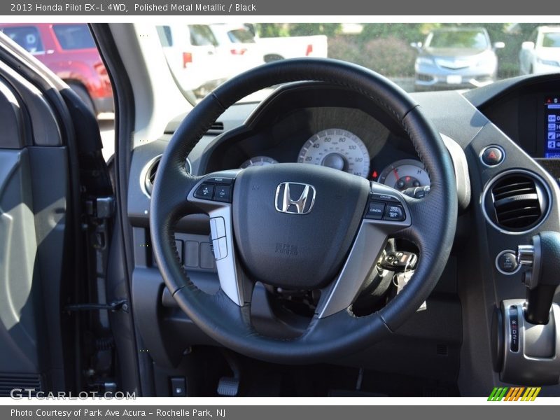 Polished Metal Metallic / Black 2013 Honda Pilot EX-L 4WD