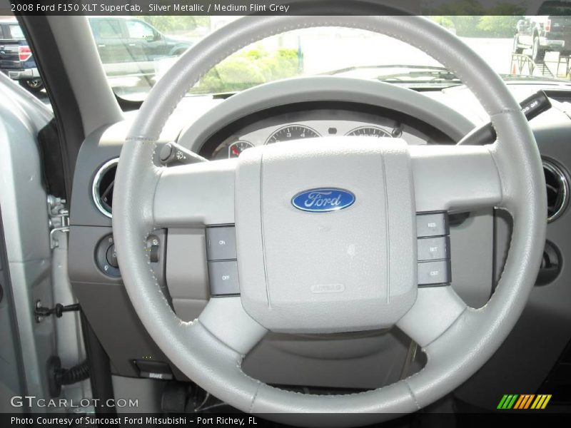 Silver Metallic / Medium Flint Grey 2008 Ford F150 XLT SuperCab