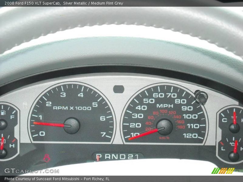 Silver Metallic / Medium Flint Grey 2008 Ford F150 XLT SuperCab